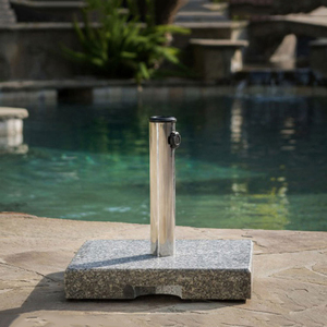 Uplion 25KG Patio Umbrella Stand Central Pole Umbrella <strong>Weight</strong> Marble Granite <strong>Parasol</strong> <strong>Base</strong> - Product Image 3