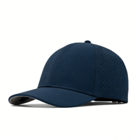 Casquette de baseball personnalisée avec votre logo, 6 panneaux, en nylon imperméable, séchage rapide, perforée au laser, performance
