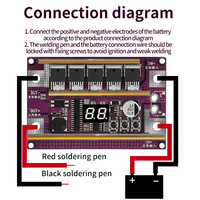 K99 Carte de contrôle 0.1-0.3mm Machine à souder par points DIY Set 18650 Batterie au lithium Feuille de nickel Hydrure de nickel-métal SKD Kits Pièces