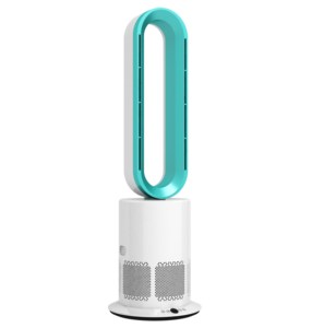 Ventilatore Senza Pale 2-in-1 Elettrico con Telecomando, Portatile, per Casa, in Plastica, PTC, con Maggiore Flusso d'Aria e Bassa Rumorosità, Funzione Raffreddamento e Riscaldamento - Product Image 2