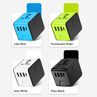 Adaptador de viaje Adaptador de enchufe de alimentación universal Cargador mundial USB Enchufe eléctrico Adaptador de viaje universal Viaje barato