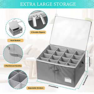 Wardrobe Shoe Organizer, 16-pair Large Shoe Storage <strong>Box</strong>, Transparent <strong>Foldable</strong> Shoe Container <strong>with</strong> Reinforced <strong>Handle</strong> - Product Image 4