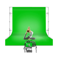 Yiscaxia latar belakang Chromakey hijau 3x6m, latar belakang foto layar untuk fotografi profesional, Studio Video, Streaming acara