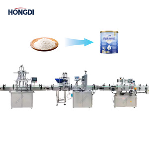 Machine de production intégrée intelligente pour le remplissage, le scellage et l'étiquetage de poudre de lait en plastique, avec vis électrique en acier inoxydable - Product Image 1