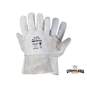 Guantes de cuero de protección mecánica resistente Cofra GLOW (12 pares) - Product Image 3
