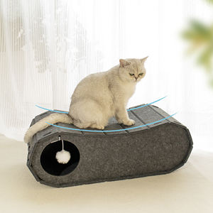 Personalizzabile pieghevole feltro grande gatto graffio per interni per animali domestici letto di casa del gatto con palla giocattolo nuovi mobili da salotto per animali domestici - Product Image 6