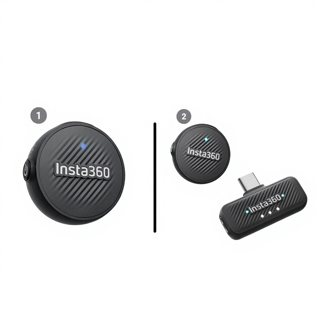 Insta360 Mic Air Mini 7.9g 48kHz Magnetic Transmitter Audio Microphone for X5/X4/Ace Pro 2/GO Ultra Accessory
