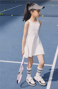 กระโปรงเทนนิสสำหรับเด็ก, ชุดจั๊มสูทกระโปรงเล่นกีฬาสันทนาการกลางแจ้งขนาดกลางและขนาดใหญ่ - Product Image 6