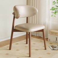 Chaise de salle à manger moderne rembourrée avec dossier incurvé et pieds en métal robustes pour la maison, le restaurant, le café, l'hôtel
