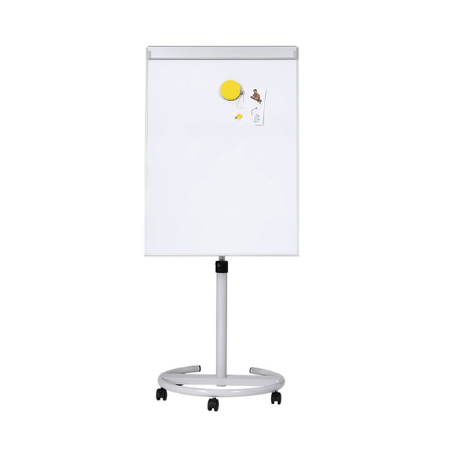 Double-Sided Dry Erase Board Magnetic Mobile Whiteboard with Movable Metal Castors