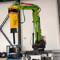 Martillo Excavador Hidráulico Giratorio con Control Remoto por Fibra Óptica para Minería, Martillo Rompedor de Roca para Canteras
