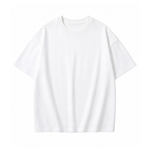 เสื้อยืดคอตตอน 100% หนัก 230 กรัม แบบสั่งทำพิเศษ OEM ODM ทรงโอเวอร์ไซส์ คอกลม แขนสั้น ไม่มีลาย พร้อมสกรีนโลโก้ - Product Image 6