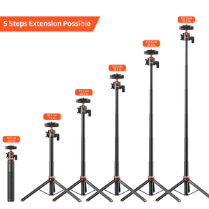 MT-AS135 verlängern Livestream Stativ Ständer 52 Zoll Stativ mit Telefon halterung Halter Vertikale Aufnahme Telefon <span class=keywords><strong>DSlR</strong></span> Kamera Stative - Product Image 3