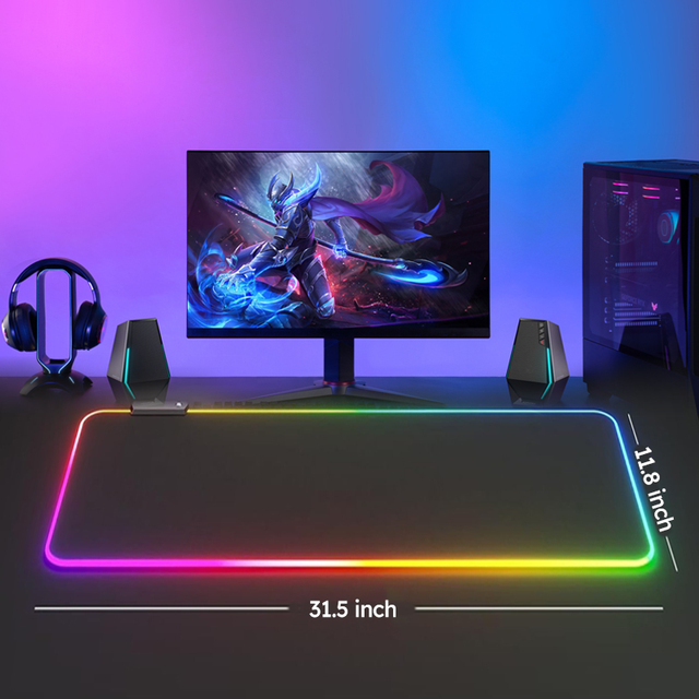 Customized Anti-Slip Big Large RGB Mouse Pad Non-slip Cartoon Style Computer Durable Rubber Gaming Mouse Mat Home Office Use