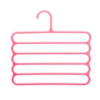 Großhandel 5 Schichten Platzsparende Kunststoffs chal Handtuch hose Kleidung Magic Hanger