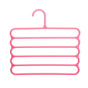 Bán Buôn 5 Lớp Không Gian Tiết Kiệm Nhựa Khăn Khăn Quần Quần Áo Ma Thuật Móc Áo - Product Image 1