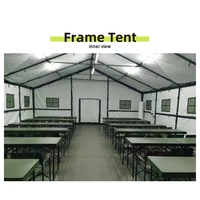 Tente militaire africaine de grande taille, résistante à l'eau, quatre saisons, 5x7m, pour peloton, compagnie, base tactique, maison de sécurité, camping