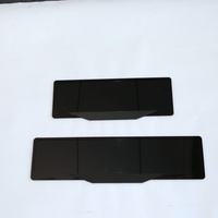 Cadre de plaque acrylique logo personnalisé 3D Gel lettre en fibre de carbone 4D acrylique lettre taille britannique couverture de plaque de voiture support de plaque d'immatriculation