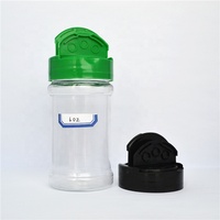6oz 180ml Pet En Plastique d'emballage d'épice de pot clair assaisonnement bouteille épices récipient salière