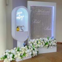 Fontaine murale en verre personnalisée, cascade d'eau intérieure, décoration murale en acier inoxydable, rideau d'eau numérique LED pour mariage, événement haut de gamme