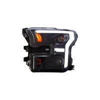 Phares LED complets en gros pour Ford F150 2015-2017 Raptor, double projecteur d'usine, clignotants séquentiels, DRL, conformes DOT, noirs, paire 12V