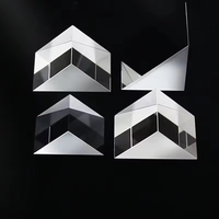 BK7 K9 Quartz Sapphire 45 Degree 90 Degree Right Angle Triangular Prism for Telescope Periscope