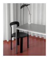 Chaise de salle à manger moderne en bois massif, colorée et élégante, style crème, avec dossier, pour la maison