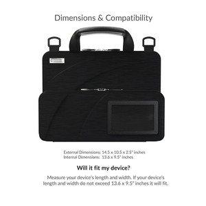 13-14 Inch Modern Work-Optimized <strong>Chromebook</strong> Laptop <strong>Case</strong> Lightweight Durable Waterproof EVA Hard <strong>Case</strong> with Pouch Shoulder Strap - Product Image 2