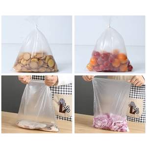 Bolsa de embalaje de camiseta de plástico Pe biodegradable, bolsa de compras con asa personalizada para supermercado con logotipos a la venta - Product Image 4