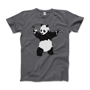 Camiseta con ilustración de Banksy Pandamonium Armed Panda - Product Image 4
