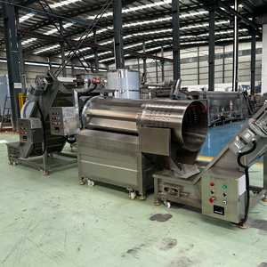 Gas Electric Heating Continuous Frying Equipment Frying <b>Machine</b> Exclusively for Snack Food Processing Plants - Product Image 1