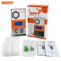 Contrôleur de charge 30A/40A/60A avec port de communication automatique RS485, système de surveillance solaire, écran LCD, contrôleur d'éclairage MPPT pour