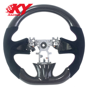 Volant sport en fibre de carbone personnalisé pour Infiniti Q50, style suède, pour les anciens modèles Infiniti Q70l QX50 FX35 QX60 G37 - Product Image 1