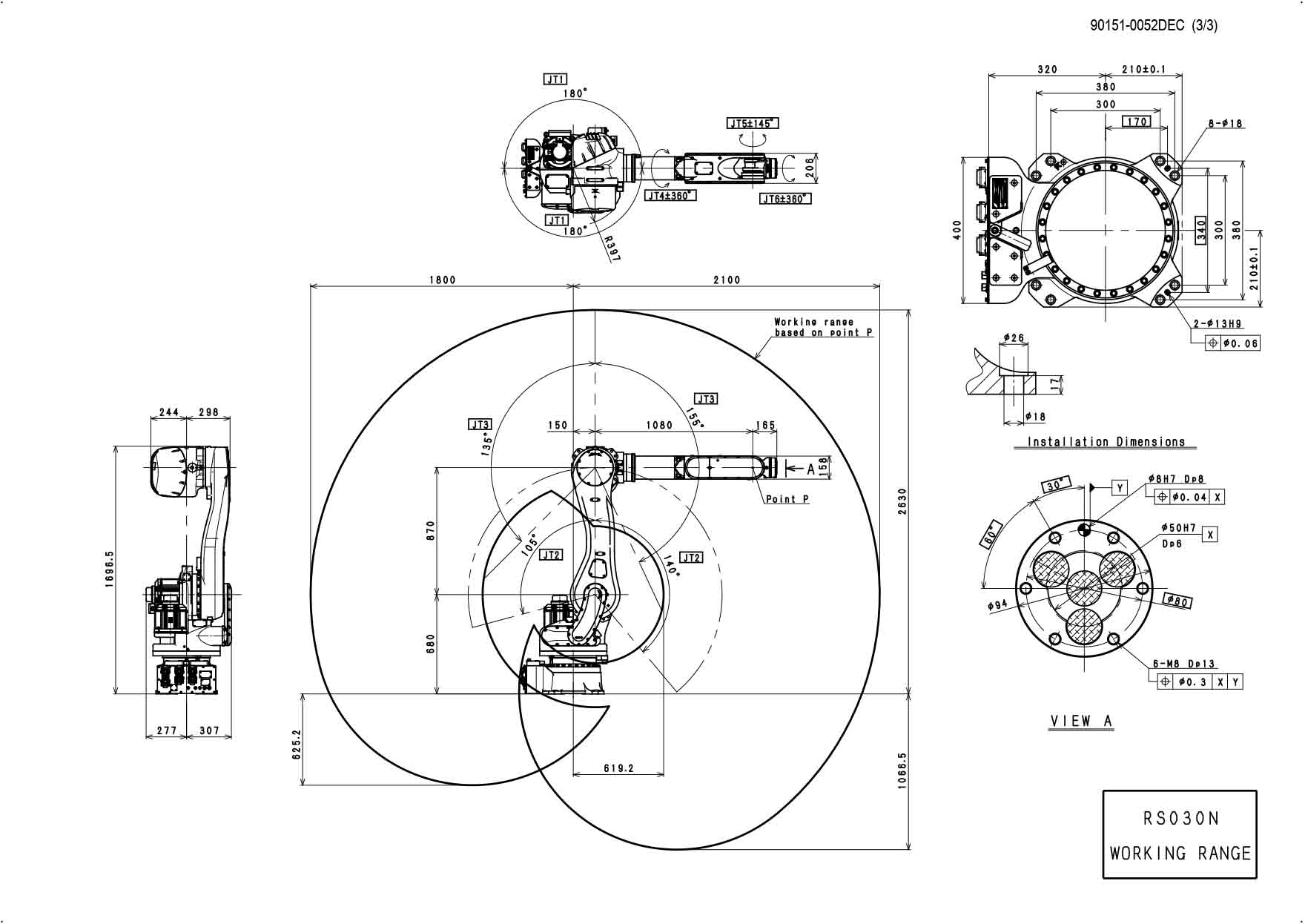 Kawasaki RS080N 80kg Payload 6-Axis Articulated Robot Arm for