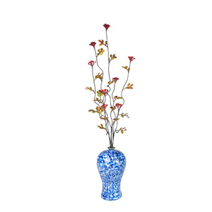 Vase en laiton Fuyao artisanal, décoration de table traditionnelle, ornement pour salon et hall d'entrée, par Copper Art Workshop - Product Image 4
