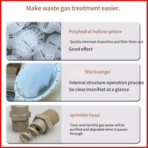 Système de purification des gaz d'échappement Nuode Spray Tower, multifonctionnel, résistant à la corrosion, traitement des brumes acides, débit de 0,5 à 1,5 m/s - Product Image 5