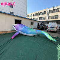Baleine gonflable géante pour la décoration des zoos, ballon gonflable de baleine personnalisé pour les accessoires de scène