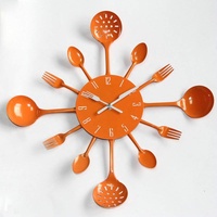 Oniya métal Orange moderne Antique pendule horloge murale décor à la maison luxe pour salon chambre salle à manger