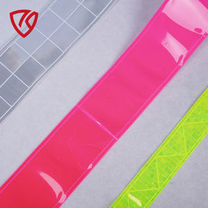 LX EN20471 <span class=keywords><strong>3M</strong></span> materiale riflettente ciao Vis nastro di avvertimento di sicurezza nastro riflettente in vinile striscia vigile del fuoco vestito nastro riflettente - Product Image 6