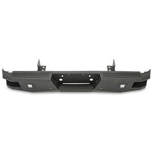 Parachoques trasero para Ford Super <span class=keywords><strong>Duty</strong></span> F250 F350 <span class=keywords><strong>Duty</strong></span> Black con orificios para sensores 1999-2016 - Product Image 1