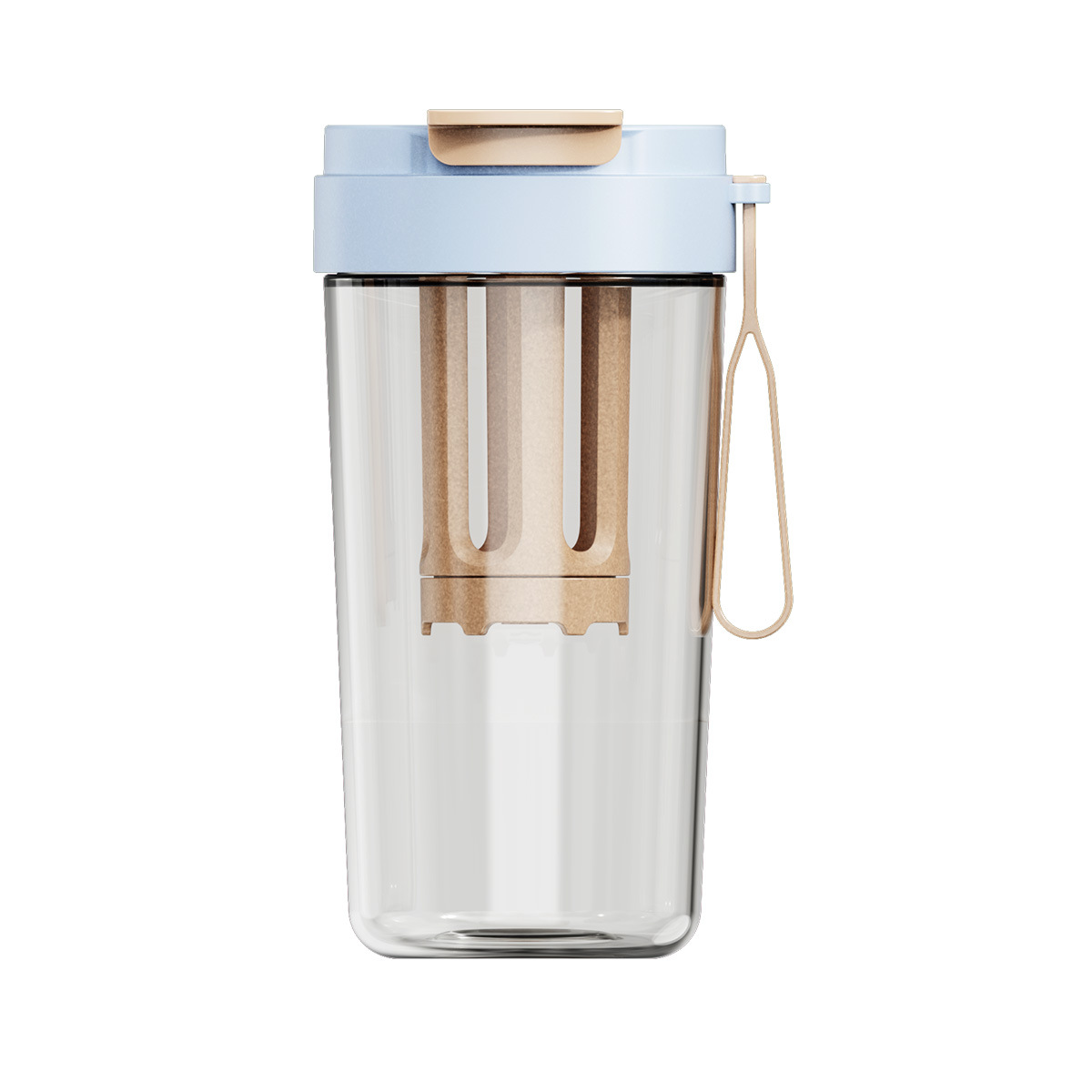 Double-drink cold brew cup [Large Blue - with filter]