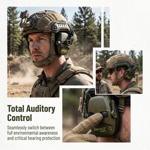 Impact Sport <span class=keywords><strong>casque</strong></span> de tir électronique <span class=keywords><strong>casque</strong></span> monté Ver <span class=keywords><strong>chasse</strong></span> ramassage réduction du bruit Protection auditive <span class=keywords><strong>casque</strong></span> tactique - Product Image 6