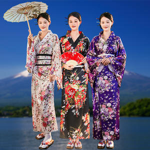 Ensemble de costume de cosplay d'anime <span class=keywords><strong>Yukata</strong></span> traditionnel <span class=keywords><strong>japonais</strong></span> pour femmes Ecowalson, pour séance photo, kimono, performance scénique - Product Image 3