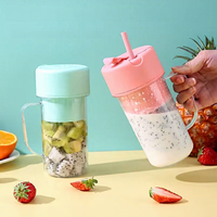Nouveau mixeur électrique portable rechargeable avec 5 lames 200W, mini-tasse à jus pour smoothies