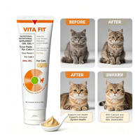 Complément nutritionnel en gel pour chats, pâte pour le foie, soutient la santé du foie et du système immunitaire avec du calcium et de la glucosamine