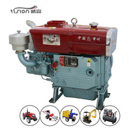 Moteur diesel monocylindre horizontal 4 temps VISION ZS195 13 CV pour tricycle/bateau - Nouveauté !