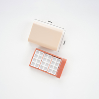 Nouveau coffret de couleurs en plastique macaron 24 puits mini boîte de peinture portable de poche personnalisée palette de peinture