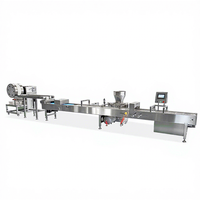 Línea de Producción Automática de Alta Eficiencia para Hacer Envoltorios de Lumpia/Rollo Primavera, Motorizada, de Acero Inoxidable 304 de Grado Alimenticio