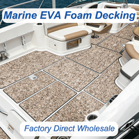 Tapis marin antidérapant en mousse EVA carrée moderne, épaisseur 6 mm/épaisseur personnalisable, à clipser, brossé, pour bateaux et applications marines extérieures – Vente chaude