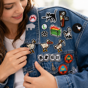 Patch brodé à coudre pour sacs, motif animal et slogan, <span class=keywords><strong>chic</strong></span>, avant-gardiste, impeccable et sarcastique - Product Image 5